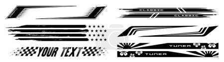 Illustration for Car, Truck, Motorcycle Racing Vehicle Graphics, Vinyls & Decals - Royalty Free Image