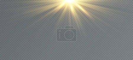 Photo for Golden particles of light. Golden light. Light flare.Stars isolated on transparent background. - Royalty Free Image