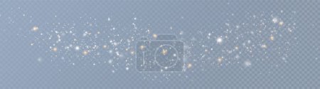 Photo for Light effect with glitter particles.Christmas dust.White sparks shine with special light. - Royalty Free Image