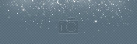 Photo for Realistic falling snow.Christmas background.Isolated on transparent background. - Royalty Free Image