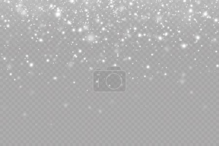 Photo for Realistic falling snow.Christmas background.Isolated on transparent background. - Royalty Free Image