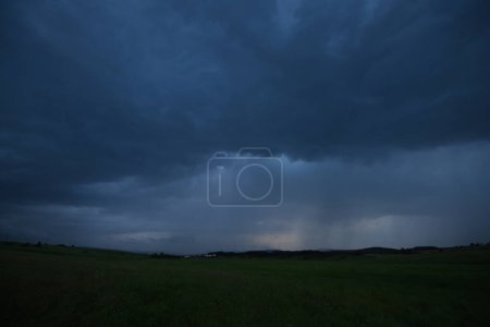 Photo for Dramatic sky and black clouds - Royalty Free Image