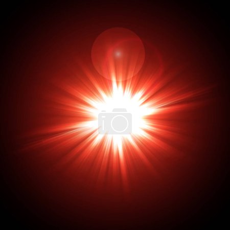 Ilustración de Explosión de líneas de luz en el centro. Abstracto - Imagen libre de derechos