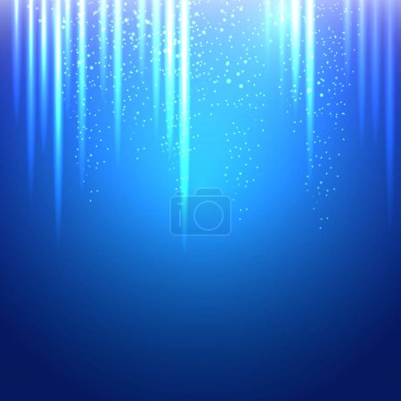 Illustration for Vector illustration of an abstract background of shiny lines, neon. For cover, banner, brochure. - Royalty Free Image