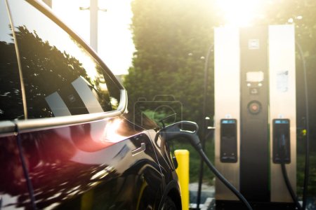Embracing Sustainable Transportation Charging an Electric Car for a Cleaner Future