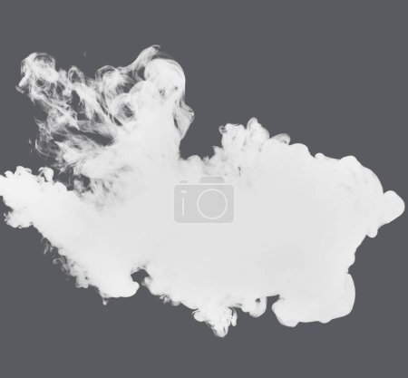 Nebel oder Rauch isoliert, transparenter Spezialeffekt. Weiße Wolke, Nebel oder Smog Hintergrund, png