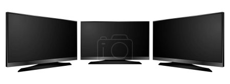 Photo for Realistic of tv led lcd isolated or lcd plasma wide screen tv mockup. 3D Render - Royalty Free Image