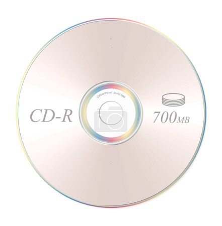 Photo for Super Realistic CD disc isolated. 3D Render - Royalty Free Image