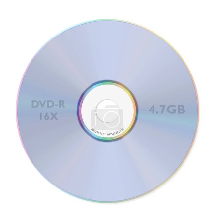 Photo for Super Realistic DVDdisc isolated. 3D Render - Royalty Free Image
