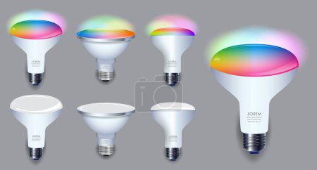 Realistic Smart Wifi LED spotlight isolated. 3D Illustration