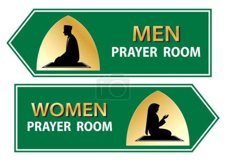 Téléchargez les photos : Ensemble d'icône de mosquée ou signe de salle de prière isolé. Illustration 3D - en image libre de droit