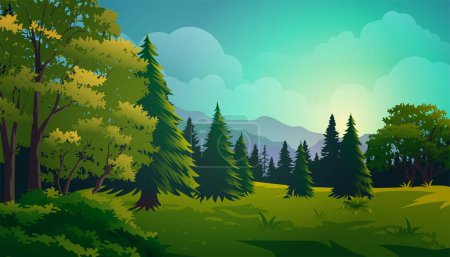 Natural daylight mountain, dawn and deep valley in the background vector