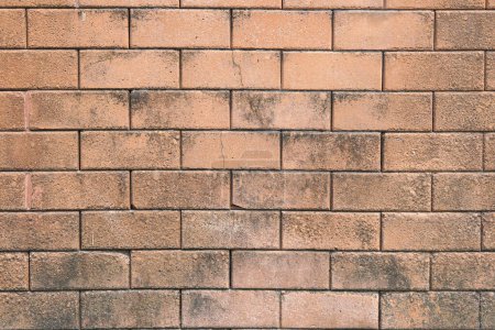 Photo for Brown brick wall background house wall - Royalty Free Image