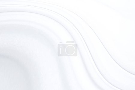 Photo for Smooth elegant white silk or satin luxury cloth texture can use as wedding background. Luxurious background design - Royalty Free Image
