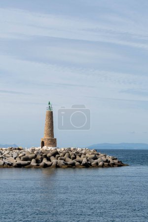 Paysage maritime du phare de Puerto Banus, Marbella en Espagne