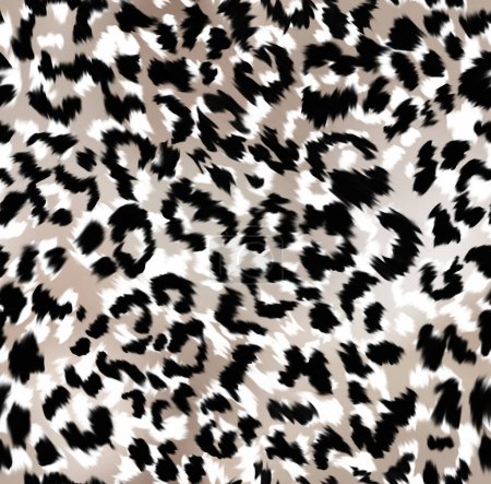 Photo for Leopard and zebra pattern design, illustration background, brown leopard and zebra design pattern. Textile print pattern. - Royalty Free Image