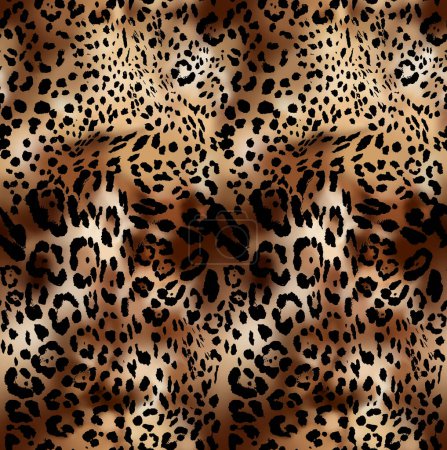 Foto de Diseño de patrón de leopardo y cebra, fondo de ilustración, leopardo marrón y patrón de diseño de cebra. Patrón de impresión textil. - Imagen libre de derechos