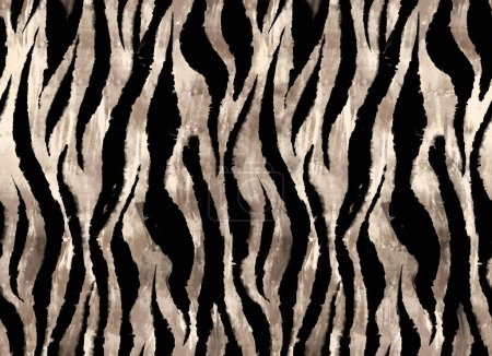 Foto de Diseño de patrón de leopardo y cebra, fondo de ilustración, leopardo marrón y patrón de diseño de cebra. Patrón de impresión textil. - Imagen libre de derechos