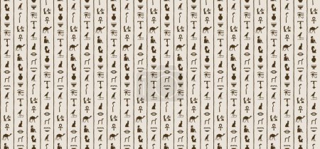 Egypt history pattern. Hieroglyph background.