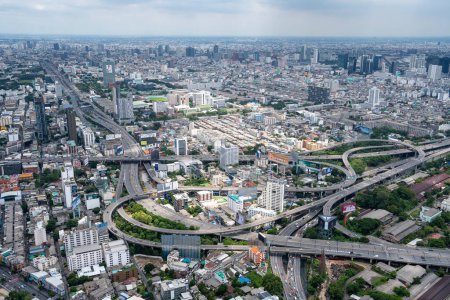 Foto de Ver el paisaje urbano y los edificios de Bangkok en Tailandia Asia - Imagen libre de derechos