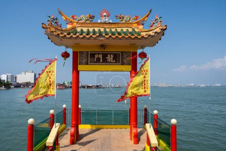 Photo for The Chinese Temple Hean Boo Thean Kuan Yin Temple of Chew Jetty in Georgetown on the island of Enang in Malaysia Southeast Asia - Royalty Free Image