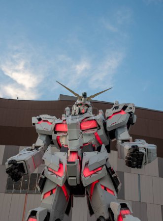 Photo for Odaiba, Tokyo, Japan . March 31, 2023: the unicorn gundam robot standing in front of diversity tokyo plaza - Royalty Free Image