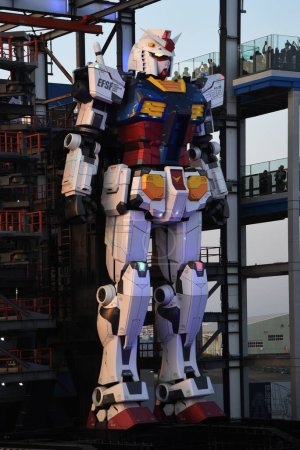 Téléchargez les photos : Gundam RX-78F00, Gundam Dock Factory, Yokohama, Japan - April 3, 2023 - en image libre de droit