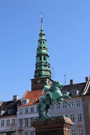 Sculpture of bishop Absalon in Copenhagen, Denmark