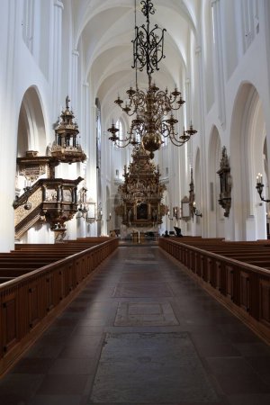 Foto de Iglesia de San Pedro - dentro, en Malmo, Suecia - Imagen libre de derechos