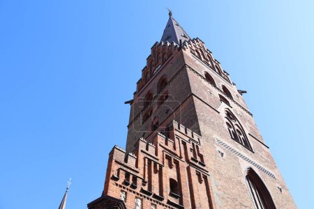 Turm der Petruskirche in Malmö, Schweden