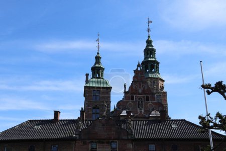 Towers of Rosenborg Palace in Copenhagen, Denmark