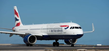 Tenerife, España mayo 2st, 2024. British Airways Airlines Airbus A321-251NX. Imagen de un avión de British Airways Airlines en Tenerife
