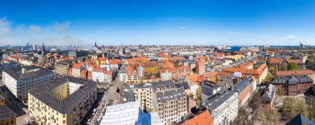 Vista aérea panorámica de Copenhague, Dinamarca
