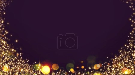 Photo for Merry Christmas background with colorful bokeh and lights. - Royalty Free Image