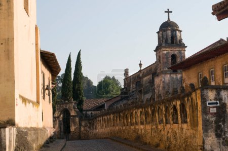 Street alley at the magic town of Patzcuaro, Michoacan in Mexico