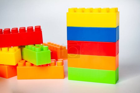 Lego set on white background cover.