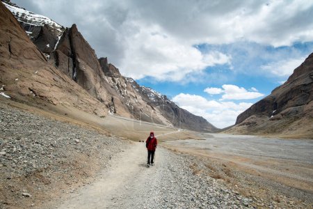 Photo for Tibet, China - June 17 2019: Tourist on pilgrimage tour around the Mount Kailas - Royalty Free Image