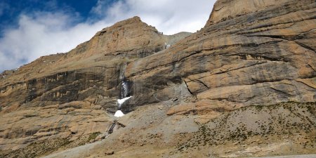 Photo for Frozen waterfall seen during the journey around Mount Kailash - Royalty Free Image