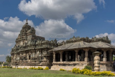 Photo for Brahma Jinalaya, also called as the Greater Jain Temple of Lakkundi, is an early 11th-century Mahavira temple in Lakkundi, Gadag District of Karnataka state, India - Royalty Free Image
