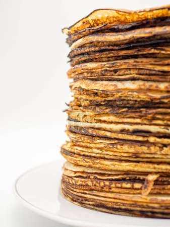 Photo for Close up photo of delicious crepes stack - Royalty Free Image