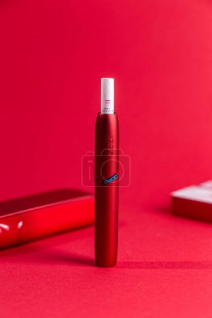 Photo for Iqos, Heating device for tobacco White IQOS 3 duo - Royalty Free Image