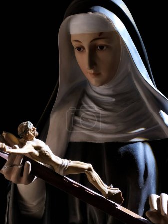 Photo for Saint Rita of Cascia.Beautiful half-length image of Santa Rita of Cascia. - Royalty Free Image