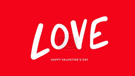 Illustration for Happy valentine 's day greeting card with heart. vector illustration. - Royalty Free Image