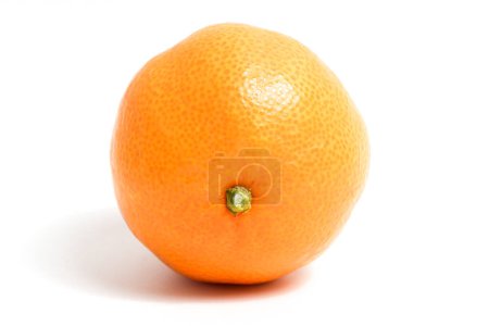 Fresh organic orange delicious fruit side view isolated on white background clipping path