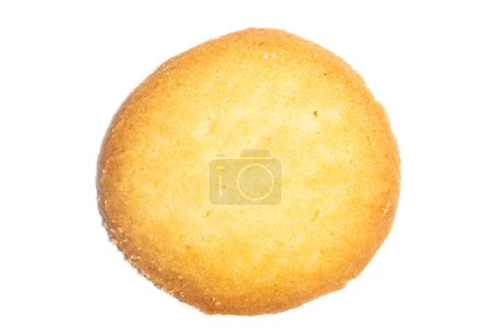 Photo for Danish butter cookies the country style cookie top view isolated on white background clipping path - Royalty Free Image