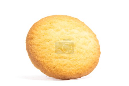 Photo for Danish butter cookies the country style cookie side view isolated on white background clipping path - Royalty Free Image