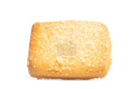 Téléchargez les photos : Biscuits au beurre danois le biscuit au pain finlandais vue de face isolé sur fond blanc chemin de coupe - en image libre de droit
