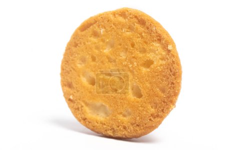 Photo for Danish butter cookies the style cookie back view isolated on white background clipping path - Royalty Free Image