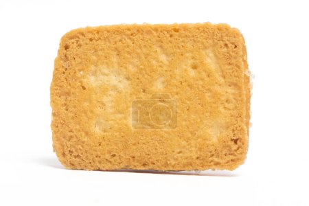 Téléchargez les photos : Biscuits au beurre danois le biscuit au pain finlandais vue arrière isolé sur fond blanc chemin de coupe - en image libre de droit