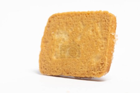 Téléchargez les photos : Biscuits au beurre danois le biscuit au pain finlandais vue arrière isolé sur fond blanc chemin de coupe - en image libre de droit
